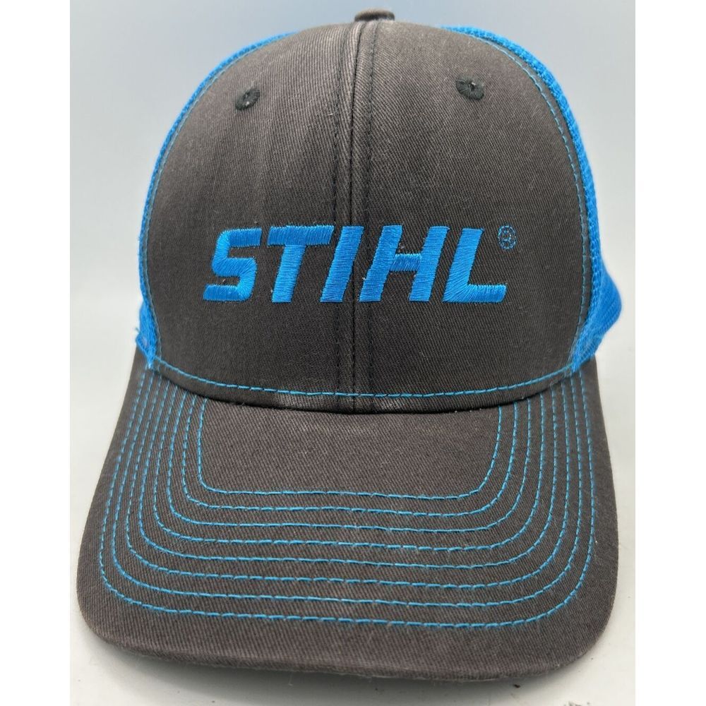 Stihl Neon Blue Mesh Snap Back Cap See Pictures